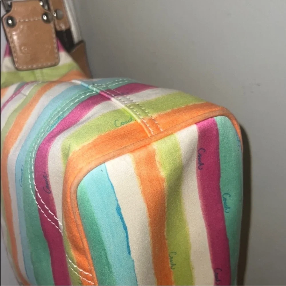 Coach vibrant stripes